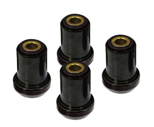 Prothane Front Control Arm Bushings with Upper and Lower Outer Shells - Black