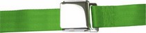 All Jeeps (Universal), All Vehicles (Universal) AutoLoc 2 Point Lap Seat Belt w/ Airplane Lift Buckle (Green)