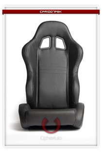 All Cars (Universal), All Jeeps (Universal), All Muscle Cars (Universal), All SUVs (Universal), All Trucks (Universal), All Vans (Universal) Cipher Racing Seats - Black PVC