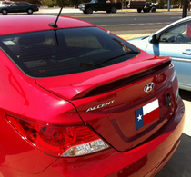 2012-UP Hyundai Accent Post Type, Custom Style, 4Dr DAR Spoiler, ABS Plastic