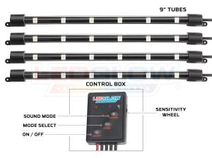 All Cars (Universal), All Jeeps (Universal), All Muscle Cars (Universal), All SUVs (Universal), All Trucks (Universal), All Vans (Universal) LEDGlow Interior LED Kit - 4-Piece (7 Colors)