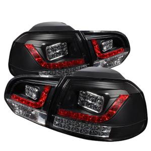 10-13 Volkswagen Golf Spyder LED Tail Lights - Black