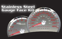 08 Scion xB US Speedo Gauge Faces - Stainless Steel SS Kit (White)
