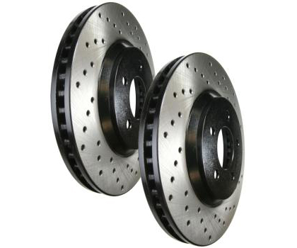 StopTech Drilled and Slotted Rotor - Front Right