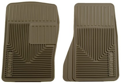 Husky Heavy Duty Flexible Front Floor Mats – Tan