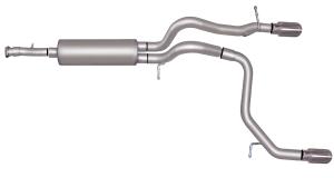 07-10 H3; 3.7L; 4WD; 4 Door, 2006 H3; 3.5L; 4WD; 4 Door Gibson Exhaust Systems - Split Rear Style (Stainless Steel)