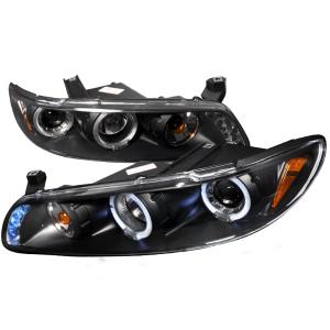 97-03 PONTIAC GRAND PRIX HALO LED PROJECTOR BLACK Spec D LED Halo Projector Headlights (Black)