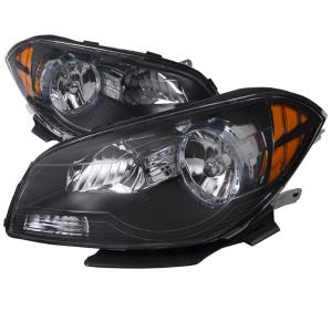 08-12 Chevrolet MALIBU CRYSTAL HOUSING HEADLIGHTS BLACK Spec D Headlights - Euro, Black Color